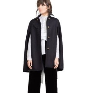 Zara metallic button cape